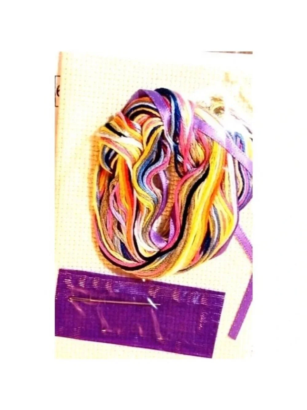 Cross Stitch Kits 3 Sugarplum Express Rainbow Lamb Clearance